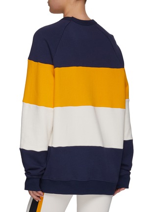 Back View - Click To Enlarge - SPLITS59 - Jill' Colour Blocking Cotton Terry Sweatshirt