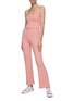 Figure View - Click To Enlarge - THE UPSIDE - ‘Bisou Soleil’ Flare Leg Rib Knit Pants