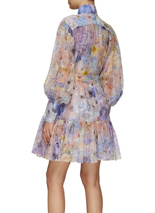Back View - Click To Enlarge - ZIMMERMANN - ‘Rhythmic' floral print flared mini dress