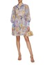 Figure View - Click To Enlarge - ZIMMERMANN - ‘Rhythmic' floral print flared mini dress