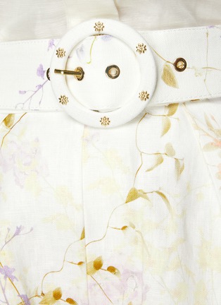  - ZIMMERMANN - ‘Rhythmic' belted floral print tuck shorts