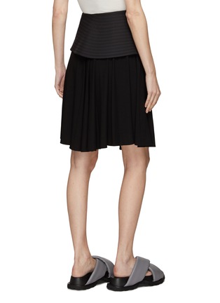 Back View - Click To Enlarge - LOEWE - Quilted waist layered peplum skirt
