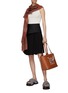 Figure View - Click To Enlarge - LOEWE - Quilted waist layered peplum skirt