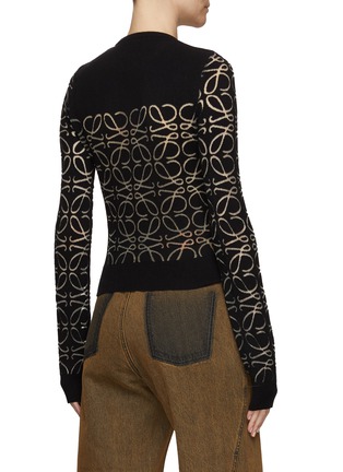 Back View - Click To Enlarge - LOEWE - Anagram devoré sweater