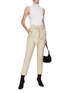 Figure View - Click To Enlarge - SIMKHAI - ‘Tessa’ Vegan Leather Tie Waist Pants