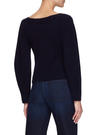 Back View - Click To Enlarge - VINCE - Open Neck Sweater