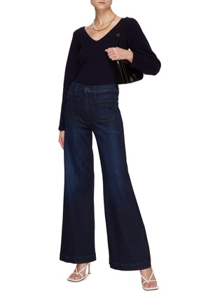 Figure View - Click To Enlarge - VINCE - Open Neck Sweater