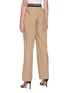 Back View - Click To Enlarge - T BY ALEXANDER WANG - Logo Pull-On Elastic Waist Pleated Pants