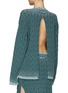 Back View - Click To Enlarge - MIU MIU - Faded hem back slit cable knit sweater