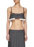 Main View - Click To Enlarge - MIU MIU - Deconstructed prince de galles bra top