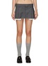 Main View - Click To Enlarge - MIU MIU - Pleated Tailored Super Mini Skirt