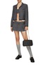 Figure View - Click To Enlarge - MIU MIU - Pleated Tailored Super Mini Skirt