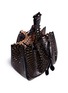 Detail View - Click To Enlarge - ALAÏA - 'New Vienne' large lasercut leather bucket bag