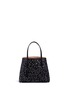 Detail View - Click To Enlarge - ALAÏA - 'Garden' small floral stud leather tote