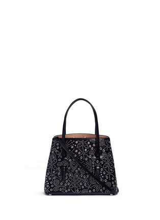 Main View - Click To Enlarge - ALAÏA - 'Garden' small floral stud leather tote