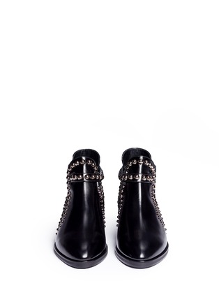 Front View - Click To Enlarge - ALAÏA - Graduating stud leather boots