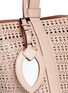  - ALAÏA - 'Vienne' small metallic underlay perforated leather bucket bag