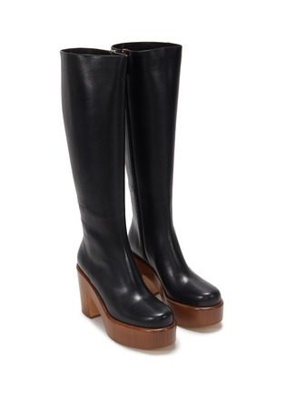 Figure View - Click To Enlarge - GABRIELA HEARST - ‘Brigade' round toe block heel leather boots