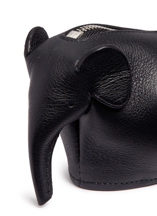 Detail View - Click To Enlarge - LOEWE - Leather elephant charm coin purse
