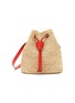 Main View - Click To Enlarge - MARK CROSS - ‘JONI’ SMALL RAFFIA CROSSBODY BUCKET BAG