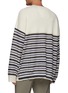 Back View - Click To Enlarge - MAISON MARGIELA - Oversized striped sweater