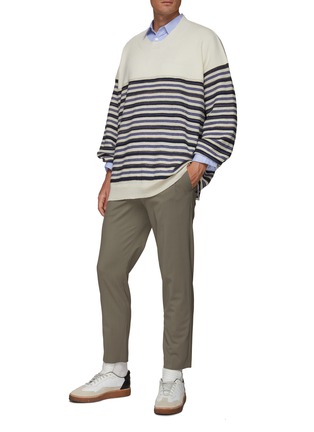 Figure View - Click To Enlarge - MAISON MARGIELA - Oversized striped sweater