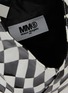 Detail View - Click To Enlarge - MM6 MAISON MARGIELA - Distorted chess print classic tote