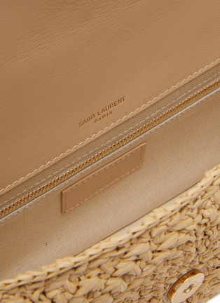 Detail View - Click To Enlarge - SAINT LAURENT - Jamie' Medium Raffia Shoulder Bag