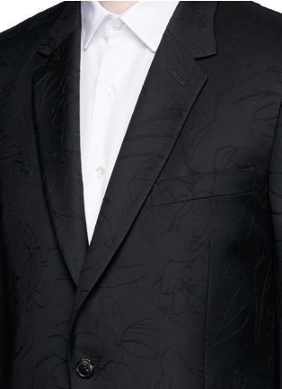 Detail View - Click To Enlarge - PAUL SMITH - 'Soho' floral embroidered tuxedo suit