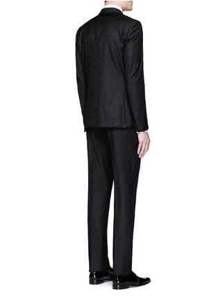 Front View - Click To Enlarge - PAUL SMITH - 'Soho' floral embroidered tuxedo suit