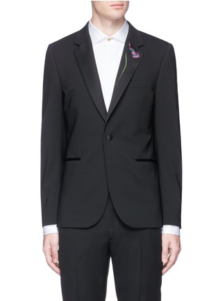 Main View - Click To Enlarge - PAUL SMITH - 'Soho' floral embroidered wool blazer