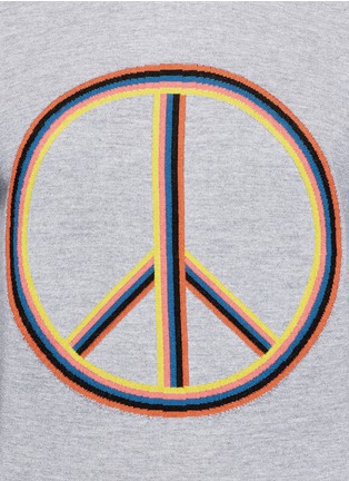 Detail View - Click To Enlarge - PAUL SMITH - Peace sign intarsia Merino wool sweater