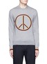 Main View - Click To Enlarge - PAUL SMITH - Peace sign intarsia Merino wool sweater