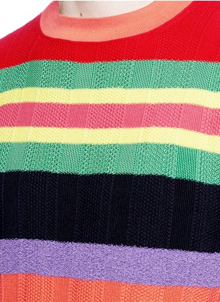 Detail View - Click To Enlarge - PAUL SMITH - Stripe bouclé sweater
