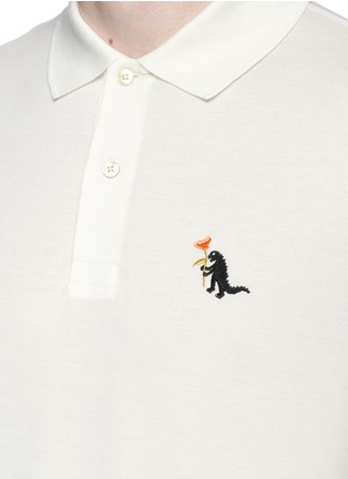Detail View - Click To Enlarge - PAUL SMITH - Dinosaur embroidered polo shirt