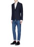 Figure View - Click To Enlarge - PAUL SMITH - Dinosaur fil coupé twill shirt