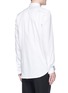 Back View - Click To Enlarge - PAUL SMITH - Floral jacquard bib cotton tuxedo shirt