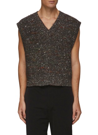 Main View - Click To Enlarge - KARMUEL YOUNG - Chunky melange knit vest