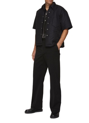 Figure View - Click To Enlarge - KARMUEL YOUNG - Padded nylon cuboid overshirt