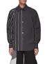 Main View - Click To Enlarge - FENG CHEN WANG - RELAXED FIT STRIPED LONG SLEEVE SHIRT