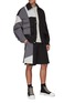 Figure View - Click To Enlarge - FENG CHEN WANG - POCKET DETAIL PATCH COLOURLOCK OVERSIZE JACKET