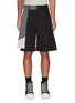 Main View - Click To Enlarge - FENG CHEN WANG - PATCH COLOURLOCK RELAXED FIT SHORTS
