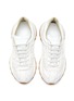 Detail View - Click To Enlarge - MAISON MARGIELA - ‘50/50’ CALFSKIN LEATHER PANEL LOW-TOP LACE-UP SNEAKERS