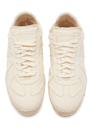 Detail View - Click To Enlarge - MAISON MARGIELA - Replica' Raw Cotton Drill Espadrilles