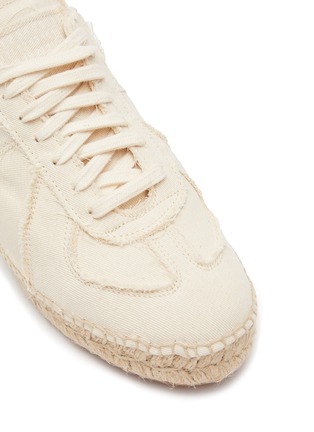 Detail View - Click To Enlarge - MAISON MARGIELA - Replica' Raw Cotton Drill Espadrilles