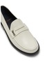 Detail View - Click To Enlarge - SAINT LAURENT - Logo plaque leather loafers