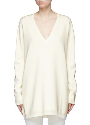 Main View - Click To Enlarge - THE ROW - 'Miru' oversized virgin wool blend sweater