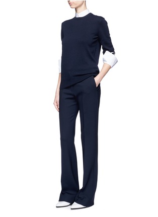 Figure View - Click To Enlarge - VICTORIA, VICTORIA BECKHAM - 'Victoria' wool flared pants