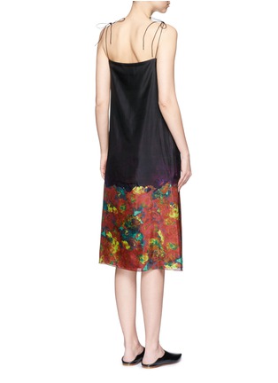 Back View - Click To Enlarge - ACNE STUDIOS - Sea flower print silk camisole dress