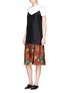 Figure View - Click To Enlarge - ACNE STUDIOS - Sea flower print silk camisole dress